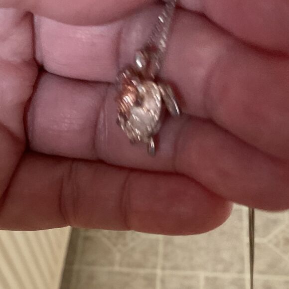 STERLING SILVER GOLD PLATED SILVER 925 WITH CHAIN TURQUOISE NECKLACE​ - Picture 11 of 13